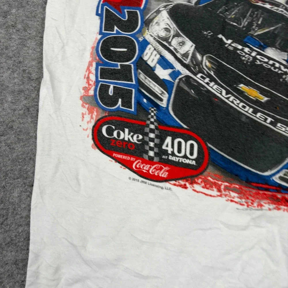 Chase Authentics NASCAR T Shirt Mens Small Dale Earnhardt Jr Daytona Coke 400